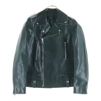 楽天市場】中古 ライダースジャケット（カラーグリーン）（メンズ 