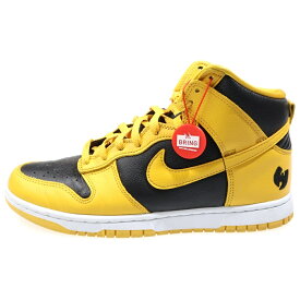 NIKE(ナイキ) サイズ:26.5cm DUNK HI RETRO PRM WU-TANG CLAN HJ4320-001 ダンク ハイ レトロ ウータンクラン ハイカットスニーカー イエロー/ブラック US8.5/26.5cm【中古】【程度B】【カラーイエロー】【取扱店舗BRING福岡天神店】