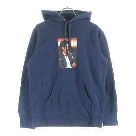 SUPREME(シュプリーム) サイズ:M 17SS Michael Jackson Hooded Sweatshirt マイケルジャクソン スウェットプルオーバーパーカー フーディー ブラック【中古】【程度B】【カラーネイビー】【取扱店舗BRING札幌店】