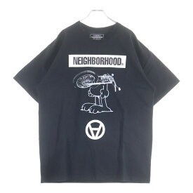 NEIGHBORHOOD(ネイバーフッド) サイズ:XXL ×KOSTAS SEREMETIS NHKS/C-TEE.SS コスタスセレメティス プリントロゴ 半袖Tシャツ カットソー ブラック【中古】【程度A】【カラーブラック】【取扱店舗BRING福岡天神店】
