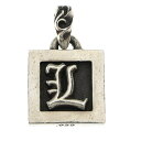 CHROME HEARTS(クロムハーツ) FRAMED LETTER BLOCK L フレームド レターブロック Lアルファベットチャーム ペンダント…