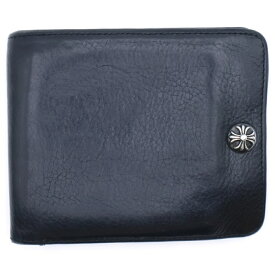 CHROME HEARTS(クロムハーツ) 1SNAP 1スナップ クロス ボールボタン レザーウォレット 財布 ブラック BCA361【中古】【程度B】【カラーブラック】【取扱店舗OneStyle新宿店】