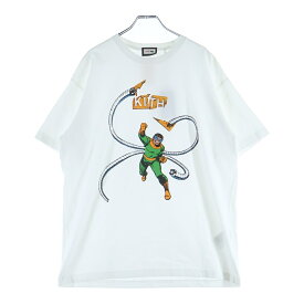 KITH(キス) サイズ:M ×MARVEL Otto Tee マーベル オット フロントロゴプリント半袖Tシャツ カットソー ホワイト【中古】【程度B】【カラーホワイト】【取扱店舗渋谷】