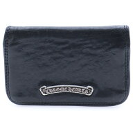 CHROME HEARTS(クロムハーツ) CARD CASE グロメット付きレザーカードケース ブラック【中古】【程度B】【…