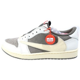 NIKE(ナイキ) サイズ:27.5cm ×TRAVIS SCOTT AIR JORDAN 1 LOW REVERSE MOCHA トラヴィススコット エアジョーダン 1 ローカットスニーカー ブラウン/ホワイト US9.5/27.5cm DM7866-162【新古品/中古】【程度S】【カラーブラウン】【取扱店舗BRING福岡天神店】