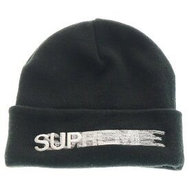 SUPREME(シュプリーム) 23SS Motion Logo Beanie モーションロゴ刺繍 ビーニー ニット帽 帽子 ブラック【中古】【程度A】【カラーブラック】【取扱店舗渋谷】