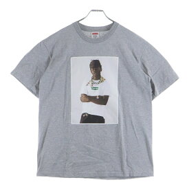 SUPREME(シュプリーム) サイズ:M 24AW Tyler The Creator Tee タイラーザクリエイター フォトプリント クルーネック 半袖Tシャツ カットソー グレー【中古】【程度B】【カラーグレー】【取扱店舗BRING福岡天神店】