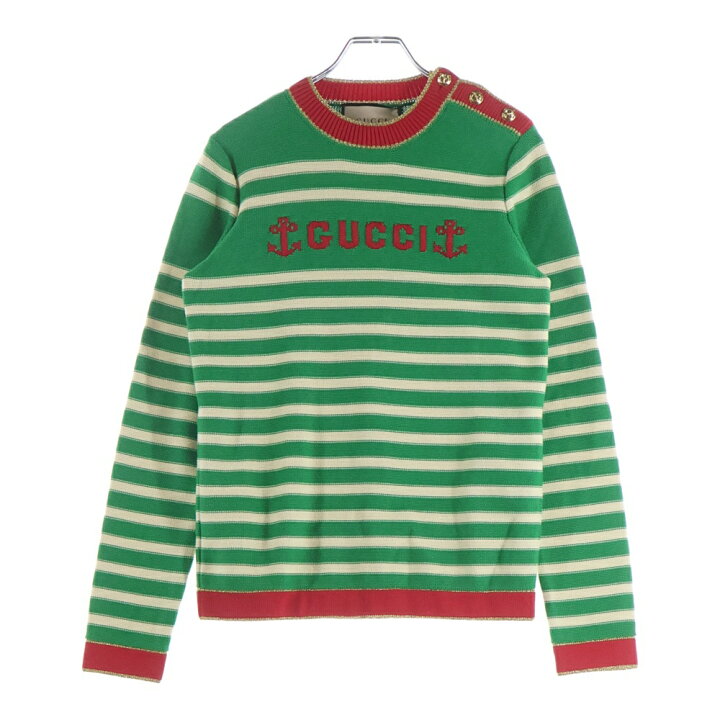 楽天市場】GUCCI(グッチ) サイズ:XS フロントロゴマリンニット 