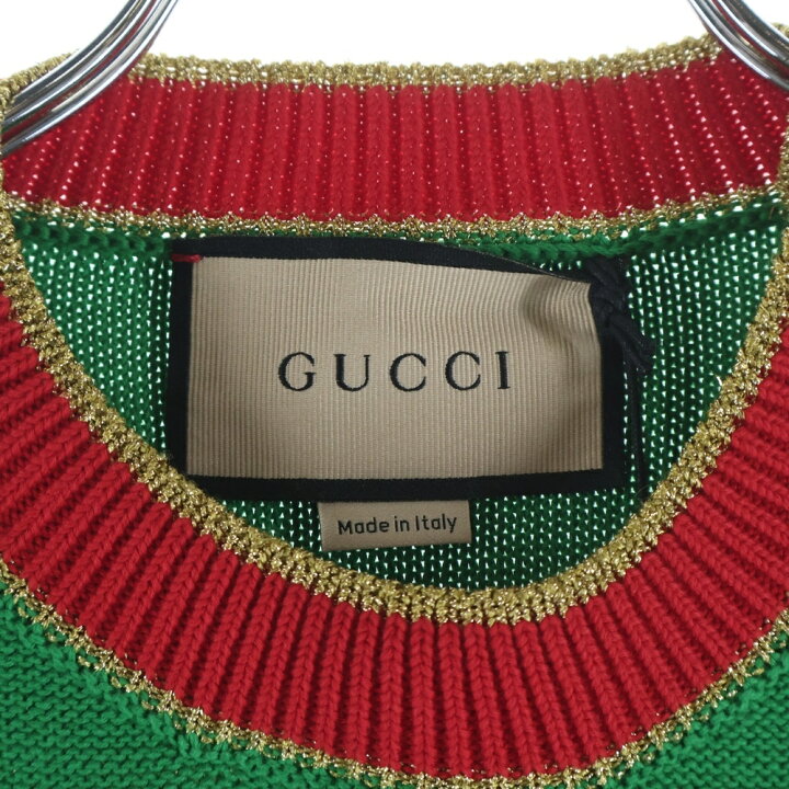 楽天市場】GUCCI(グッチ) サイズ:XS フロントロゴマリンニット 
