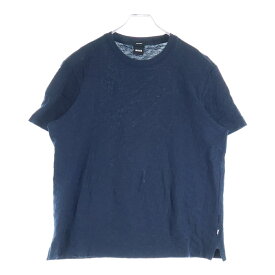 BOSS(ボス) サイズ:L H-THOMPSON-80 レギュラーフィット 半袖Tシャツ ネイビー【中古】【程度B】【カラーネイビー】【オンライン限定商品】