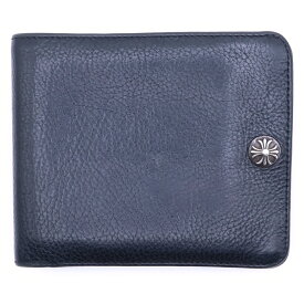 CHROME HEARTS(クロムハーツ) 1SNAP 1スナップ クロス ボールボタン レザーウォレット 財布 ブラック BCA361【中古】【程度B】【カラーブラック】【取扱店舗BRING WASTE_NOT】