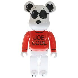 MEDICOM TOY(メディコムトイ) サイズ:10 BE@RBRICK JOE COOL 1000% ベアブリック ジョークール フィギュア 人形 ホワイト/レッド【新古品/中古】【程度S】【カラーホワイト】【オンライン限定商品】