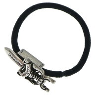 CHROME HEARTS(クロムハーツ) HAIRBAND DAGGER ダガー ヘアバンド ヘアゴムコンチョ シルバー BCA150【中…