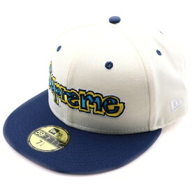 SUPREME(シュプリーム) サイズ:7 1/4 21SS ×NEW ERA Gonz Logo Cap ニューエラ ゴンズ ロゴ キャップ ベージュ/ブルー【新古品/中古】【程度S】【カラーベージュ】【オンライン限定商品】