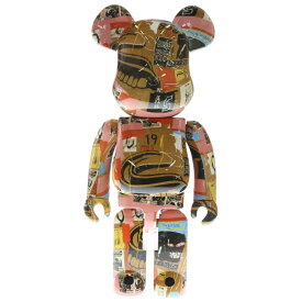 MEDICOM TOY(メディコムトイ) サイズ:10 BE@RBRICK Andy Warhol JEAN-MICHEL BASQUIAT #2 1000% ベアブリック アンディ ウォーホル ジャン-ミシェル バスキア フィギュア 人形 マルチ【新古品/中古】【程度S】【カラーマルチカラー】【オンライン限定商品】
