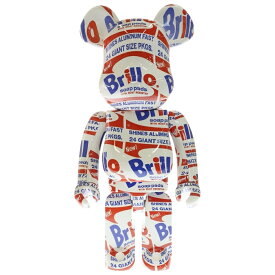 MEDICOM TOY(メディコムトイ) サイズ:1000% BE@RBRICK ANDY WARHOL Brillo 1000% ベアブリック アンディウォーホル ブリロ フィギュア 人形 ホワイト【新古品/中古】【程度S】【カラーホワイト】【オンライン限定商品】