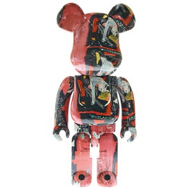 MEDICOM TOY(メディコムトイ) サイズ:1000% BE@RBRICK Andy Warhol JEAN-MICHEL BASQUIAT #1 1000% ベアブリック アンディ ウォーホル ジャン-ミシェル バスキア フィギュア 人形 レッド/ブラック【新古品/中古】【程度S】【カラーレッド】【オンライン限定商品】