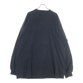 BALENCIAGA(バレンシアガ) サイズ:4 21SS Back Label Oversized Long Sleeve Tee 693949 TMVC1 バックラベル オーバーサイズ長袖Tシャツ ブラック【中古】【程度B】【カラーブラック】【取扱店舗BRINGアメリカ村店】