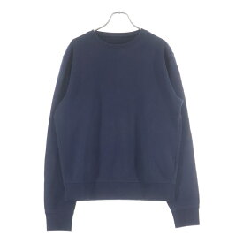 Maison Margiela(メゾンマルジェラ) サイズ:48 20AW Sweatshirt エルボーレザーパッチ クルーネックスウェットトレーナー ネイビー S50GU0142【中古】【程度A】【カラーネイビー】【取扱店舗BRING梅田茶屋町店】