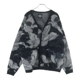 GAKKIN(ガッキン) サイズ:M ×BUDSPOOL 浮蓮華 JACQUARD MOHAIR KNIT CARDIGAN ×バッズプール ジャカード モヘアニットカーディガン ブラック【中古】【程度B】【カラーブラック】【取扱店舗原宿】