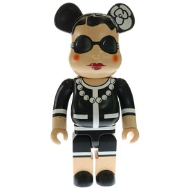 MEDICOM TOY(メディコムトイ) サイズ:1000% BE@RBRICK COCO CHANEL 1000% ベアブリック ココシャネル フィギュア 人形 ブラック/ベージュ【中古】【程度B】【カラーブラック】【取扱店舗BRING：RED新宿東口店】