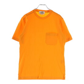 HERMES(エルメス) サイズ:XS コットン ポケット半袖Tシャツ カットソー オレンジ【中古】【程度B】【カラーオレンジ】【取扱店舗BRING仙台店】