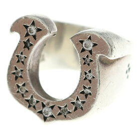 TENDERLOIN(テンダーロイン) サイズ:14.0号 T-H.S RING SILVER ホースシューリング ダイヤ 指輪 シルバー【中古】【程度B】【カラーシルバー】【取扱店舗OneStyleプロペラ通り店】