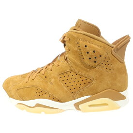 NIKE(ナイキ) サイズ:27.0cm AIR JORDAN 6 RETRO WHEAT エアジョーダン6 レトロ ウィート ハイカットスニーカー ブラウン US9/27cm 384664-705【新古品/中古】【程度S】【カラーブラウン】【取扱店舗BRING THRIFT CLOSET 幕張店】
