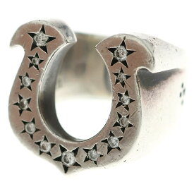 TENDERLOIN(テンダーロイン) サイズ:13.0号 T-H.S RING ホースシューリング ダイヤ入り シルバー【中古】【程度B】【カラーシルバー】【取扱店舗原宿】