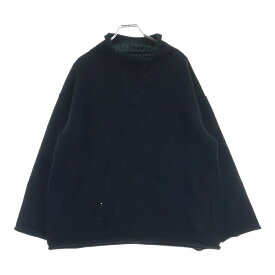 B Yohji Yamamoto(ビー ヨウジヤマモト) サイズ:2 ネック クロップド丈 ニット セーター ブラック NV-K52-197【中古】【程度A】【カラーブラック】【取扱店舗BRING中目黒店】
