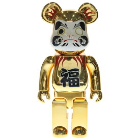 MEDICOM TOY(メディコムトイ) サイズ:400% BE@RBRICK 400% 達磨 福達磨 ベアブリック ゴールド【中古】【程度A】【カラーゴールド】【オンライン限定商品】