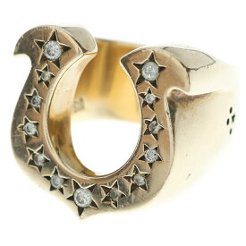 TENDERLOIN(テンダーロイン) サイズ:13.0号 T-H.SRING GOLD/STONE 8K ダイヤ ホースシューリング 指輪 ゴールド【中古】【程度B】【カラーゴールド】【取扱店舗OneStyleプロペラ通り店】