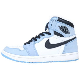 NIKE(ナイキ) サイズ:27.5cm AIR JORDAN 1 RETRO HIGH OG UNIVERCITY BLUE 555088-134 エアジョーダン1 ハイ ユニバーシティーブルー ハイカットスニーカー ブルー/ホワイト US9.5/27.5cm【中古】【程度B】【カラーブルー】【取扱店舗BRING THRIFT CLOSET 幕張店】