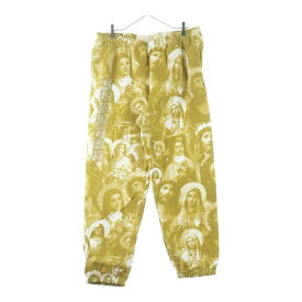 SUPREME(シュプリーム) サイズ:L 18AW Jesus and Mary Sweatpant ジーザス アンド メリー 総柄 スウェットロングパンツ イエロー/ホワイト【中古】【程度A】【カラーイエロー】【オンライン限定商品】