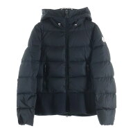 MONCLER(モンクレール) サイズ:1 17AW フリル ジップアップダウンジャケット ブラック レディース C20934…