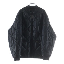 SUPREME(シュプリーム) サイズ:M 22AW QuIted Leather Work Jacket ジップアップ キルティング レザーワークジャケット ダウンジャケット ブラック【新古品/中古】【程度S】【カラーブラック】【取扱店舗BRING横浜ビブレ店】