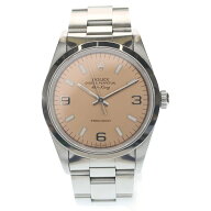 ROLEX(ロレックス) エアキング ピンク文字盤 自動巻き 腕時計 シルバー 14000【中古】【程度B】【カラー…