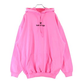 BALENCIAGA(バレンシアガ) サイズ:S 20AW Hoodie ロゴ刺繍 プルオーバースウェットパーカー フーディー ピンク 578135 TJVE1【新古品/中古】【程度S】【カラーピンク】【取扱店舗原宿】