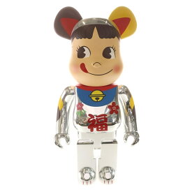 BE@RBRICK(ベアブリック) サイズ:1000% ×不二家 ペコちゃん 招き猫 福銀メッキ 1000% フィギュア 人形 シルバー 箱【新古品/中古】【程度N】【カラーシルバー】【取扱店舗BRING京都河原町店】