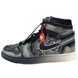 NIKE(ナイキ) サイズ:27cm AIR JORDAN 1 ZM CMFT 2 PRM エア ジョーダン 1 ズーム コンフォート 2 プレミアム ハイカットスニーカー ブラック US9/27cm FQ8155-010【新古品/中古】【程度S】【カラーグレー】【取扱店舗BRING KICKS】