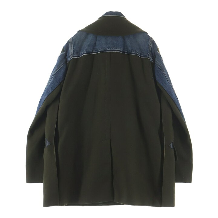 楽天市場】Sacai(サカイ) サイズ:2 20AW WOOL MELTON DENIM COAT 