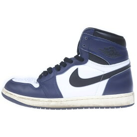 NIKE(ナイキ) サイズ:29.0cm AIR JORDAN 1 RETRO HIGH OG MIDNIGHT NAVY DZ5485-401 エアジョーダン1 ミッドナイトネイビー ハイカットスニーカー ネイビー/ホワイト US11/29.0cm【中古】【程度B】【カラーネイビー】【取扱店舗BRING THRIFT CLOSET あべの店】