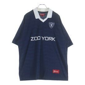 SUPREME(シュプリーム) サイズ:L 25SS Zoo York Soccer Jersey ズーヨーク サッカージャージ 半袖ポロシャツ ネイビー【中古】【程度A】【カラーネイビー】【取扱店舗BRINGアメリカ村店】