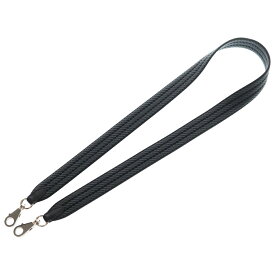 HERMES(エルメス) バンドリエール ストラップ グリミスティ ショルダーストラップ グレー/ブラック シルバー金具 K刻印【中古】【程度A】【カラーブラック】【オンライン限定商品】