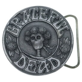 Grateful Dead(グレイトフル デッド) オーバル ベルト バックル シルバー【中古】【程度B】【カラーシルバー】【取扱店舗BRING横浜ビブレ店】
