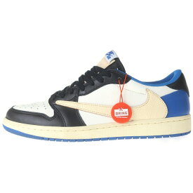 NIKE(ナイキ) サイズ:29.0cm ×TRAVIS SCOTT FRAGMENT DESIGN AIR JORDAN 1 LOW OG SP トラヴィススコット フラグメント エアジョーダン1 ローカットスニーカー US11/29cm DM7866-140【中古】【程度B】【カラーホワイト】【取扱店舗BRING KICKS】