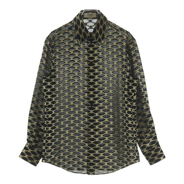 楽天市場】CELINE(セリーヌ) サイズ:34 Loose jacquard silk shirt 
