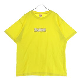 SUPREME(シュプリーム) サイズ:M 19AW Bandana Box Logo Tee バンダナ ボックスロゴ プリント クルーネック 半袖Tシャツ カットソー イエロー【中古】【程度A】【カラーイエロー】【取扱店舗渋谷】