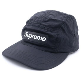 SUPREME(シュプリーム) サイズ:M/L 18SS Raised Logo Patch Camp Cap レイズドロゴパッチ キャンプキャップ 帽子 ブラック【中古】【程度B】【カラーブラック】【取扱店舗BRING大宮店】