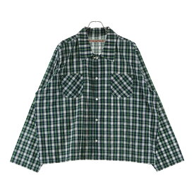 NO BRAND(ノーブランド) サイズ:XL 【Stockholm Surfboard Club】CLUB OVERSHIRT ストックホルム サーフボード クラブ クラブオーバーシャツ チェック グリーン 7854120266【新古品/中古】【程度S】【カラーグリーン】【取扱店舗BRING WASTE_NOT】